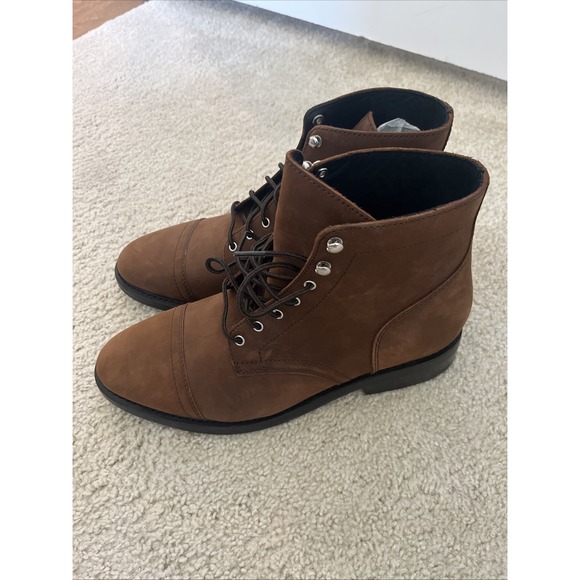 NEW Thursday Boot Company Captain Cap Toe Leather Boots Mens 12 Arizona Adobe - Picture 1 of 7